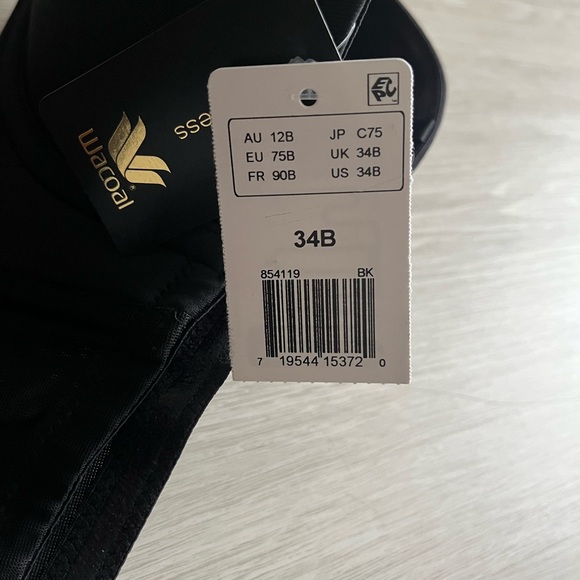 Wacoal Red Carpet Strapless Underwire bra 34B - Black - NWT - Picture 4 of 6